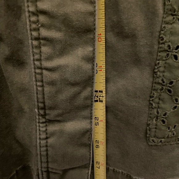 Jessica Simpson lightweight Cotton Jacket.  Army Green.  Size XL. - Picture 9 of 10